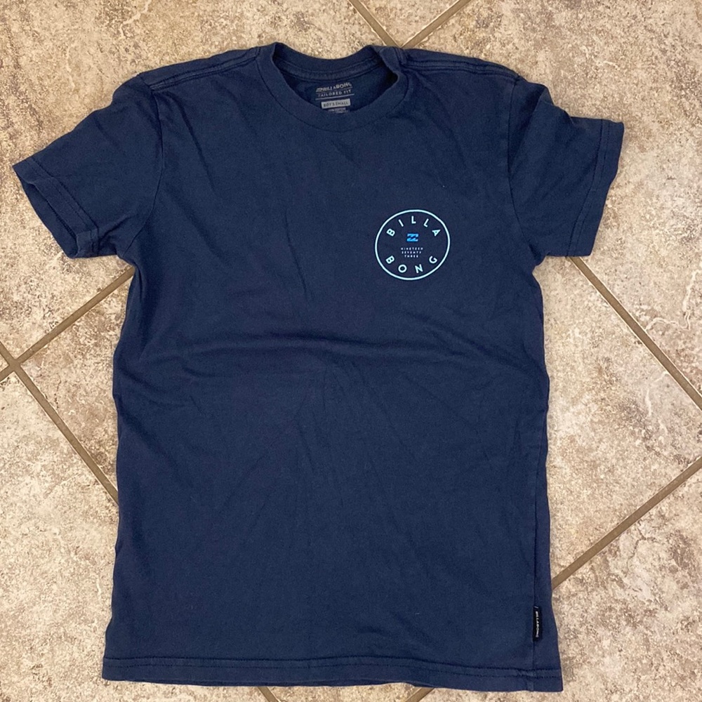 Billabong Navy Boys Sz Small Short Slv T-Shirt